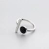 Anel Essência Minimalista com detalhe preto - Imagem 3